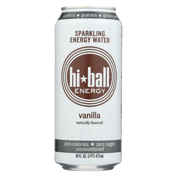 Hi Ball Sparkling Energy Water - Vanilla (Pack of 1 - 8/16 Fl Oz)