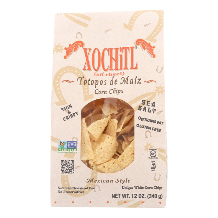 Xochitl White Corn Chips, 12 Oz. (Pack of 10)