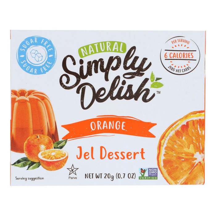 Simply Delish Natural Jel Dessert - Orange - 1.6 Oz., 6-Pack