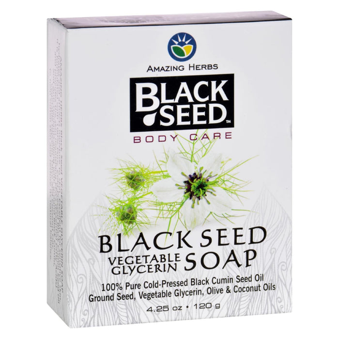 Black Seed Glycerin Vegetable Bar Soap (4.25 Oz. Pack)