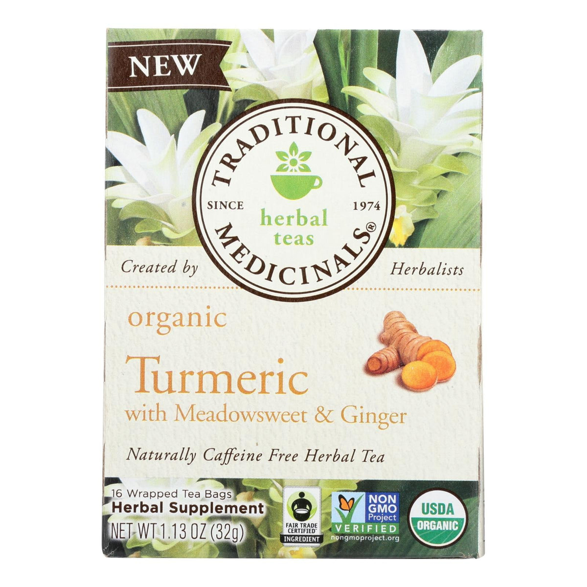 Traditional Medicinals Organic Herbal Tea - Calming Ginger (Pack of 6 ...