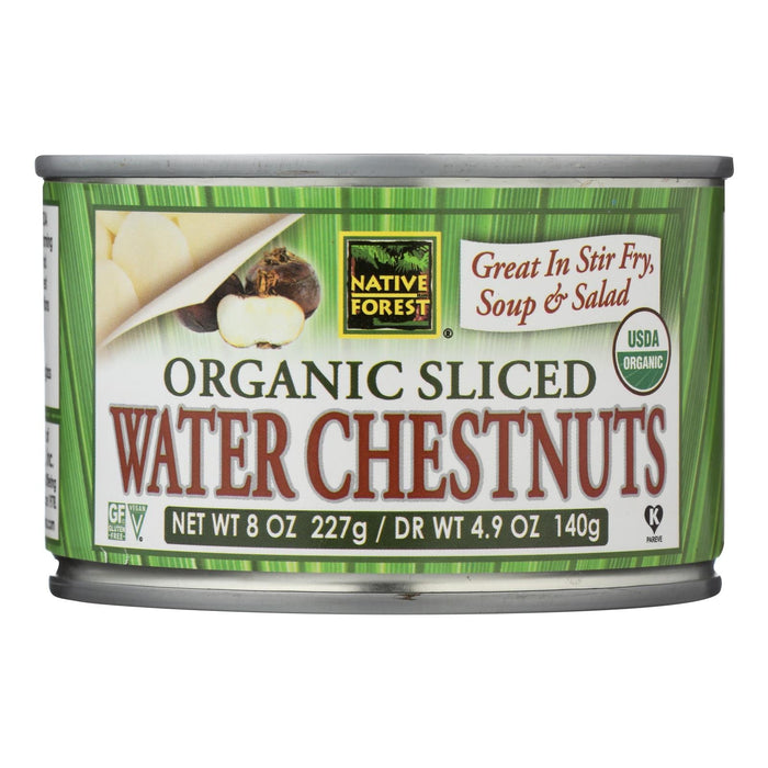 Native Forest Organic Sliced Water Chestnuts - 6 Pack, 8 Oz Each