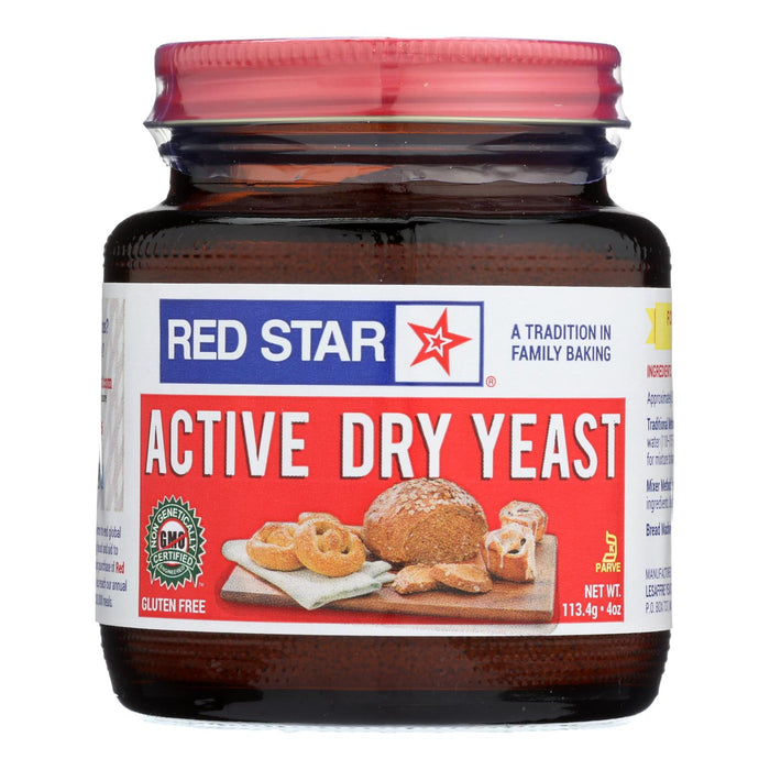 Vegan, Gluten Free Red Star Nutritional Yeast Flakes Fortified with Vitamin B12, 4 Oz. (12 Pack)