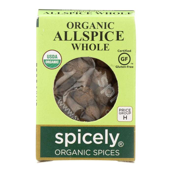 Spicely Organics Whole Organic Allspice (Pack of 6 - 0.3 Oz.)
