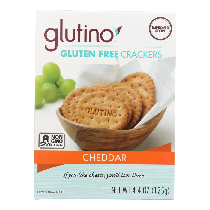 Glutino Cheddar Crackers, 6 Pack, 4.4 Oz.