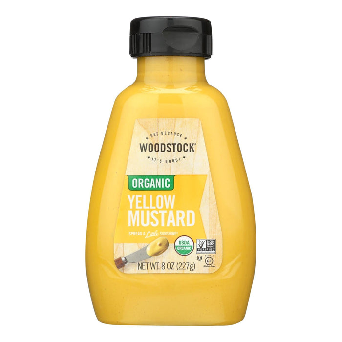 Woodstock Organic Yellow Mustard, 8 Oz. (Pack of 12)