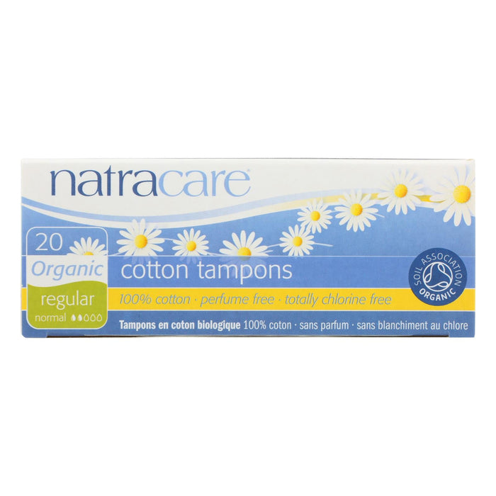Natracare Organic Cotton Tampons, Regular (Pack of 20)