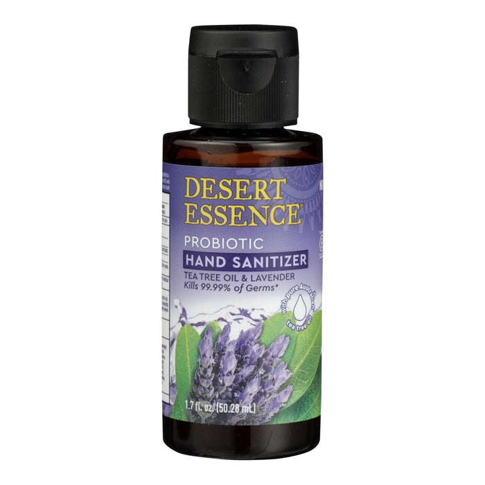 Desert Essence Probiotic Hand Sanitizer (1.7 Fl Oz), Lavender