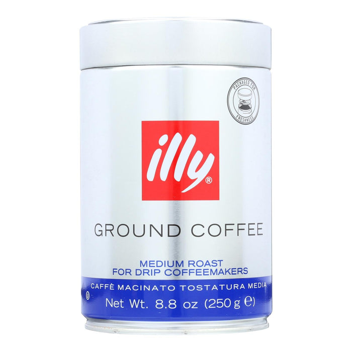 Illy Caffè Coffee Drip Ground Medium Roast 6-Pack (8.8 Oz Per Canister)