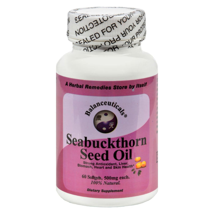 Balanceuticals Seabuckthorn Seed Oil: 500mg Per Capsule, 60 Softgels