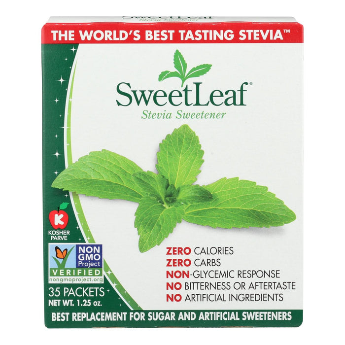 Sweet Leaf Stevia Sweetener, 35 Packets