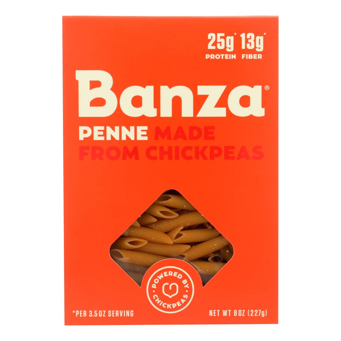 Banza Chickpea Penne Pasta - 6 Pack of 8 Oz. Gluten-Free Goodness