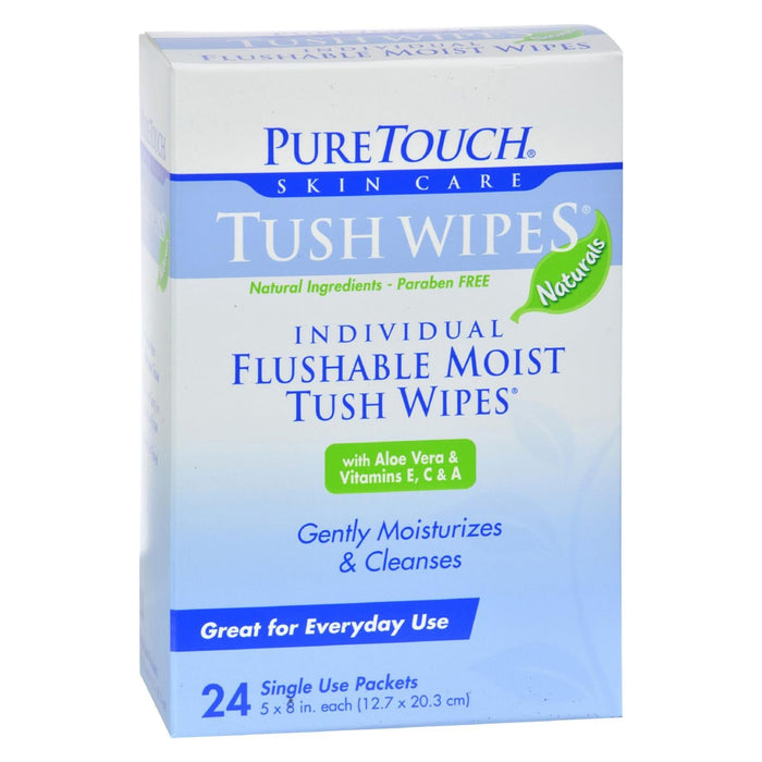 Puretouch Gentle Flushable Tush Wipes (Pack of 24)