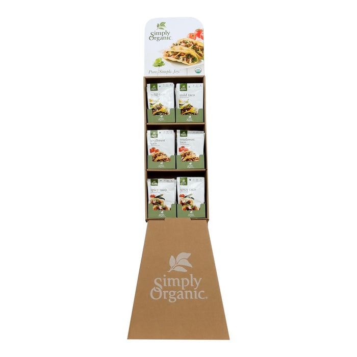 Simply Organic Organic Taco Seasoning, 72 ct. Display Case