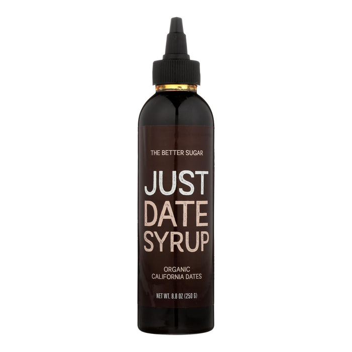 Just Date Syrup, 100% Organic California Dates Syrup, 8.8 Oz. (Pack of 6)