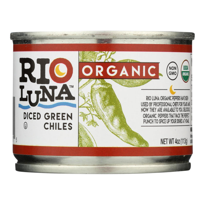 Rio Luna Organic Diced Green Chiles (Pack of 12 - 4 oz)
