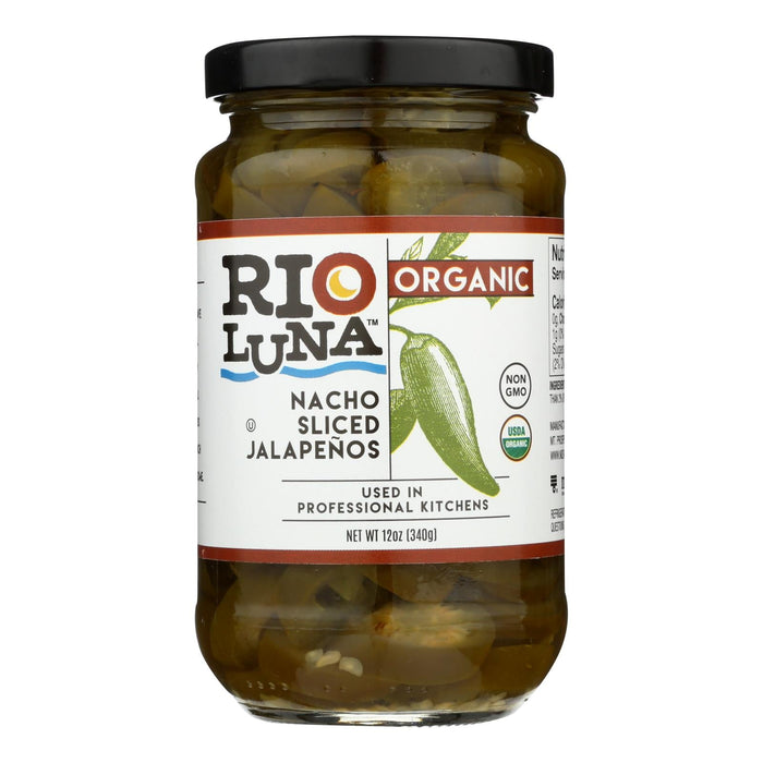 Rio Luna Organic Sliced Nacho Jalapeños (12 Pack, 12 Oz. Each)