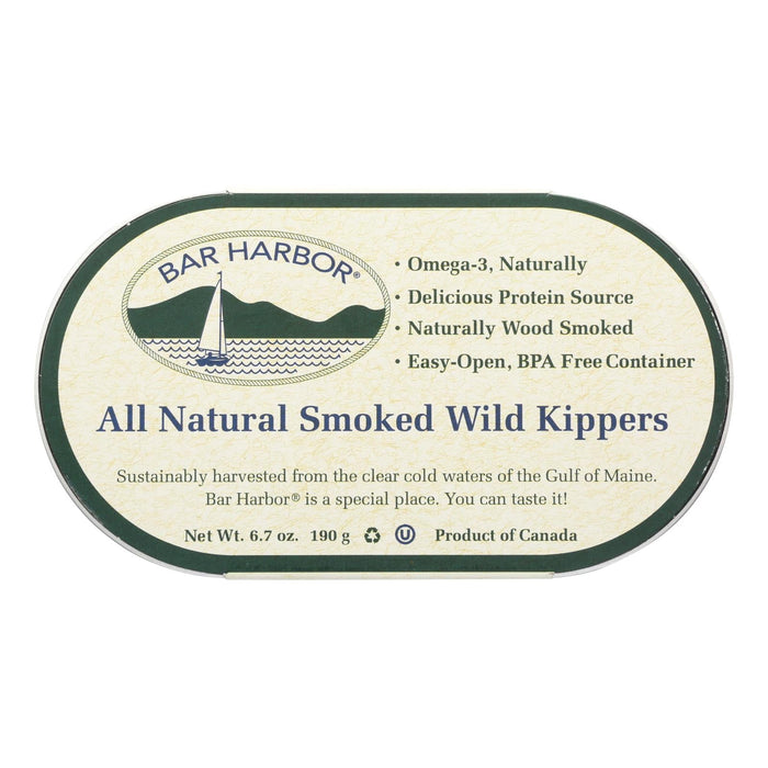 Bar Harbor Smoked Wild Kippers, 6.7 Oz. (Pack of 12)