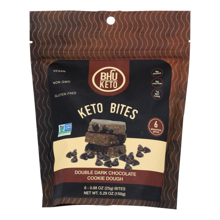 Bhu Foods Keto Double Chocolate Cake Dough (Pack of 6 - 5.29 Oz.)