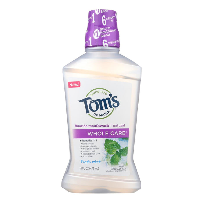 Tom's of Maine Fresh Mint Whole Care Mouthwash - 16 Fl. Oz.