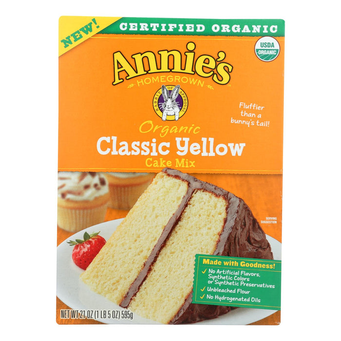 Annie's Homegrown Yellow Cake Mix, 21 Oz. (Case of 8)