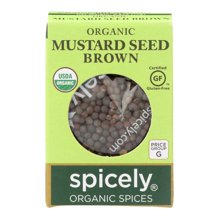 Spicely Organics Organic Brown Mustard Seeds (Case of 6)