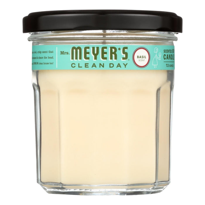 Mrs. Meyer's Clean Day Basil Soy Wax Scented Candle (Pack of 6)