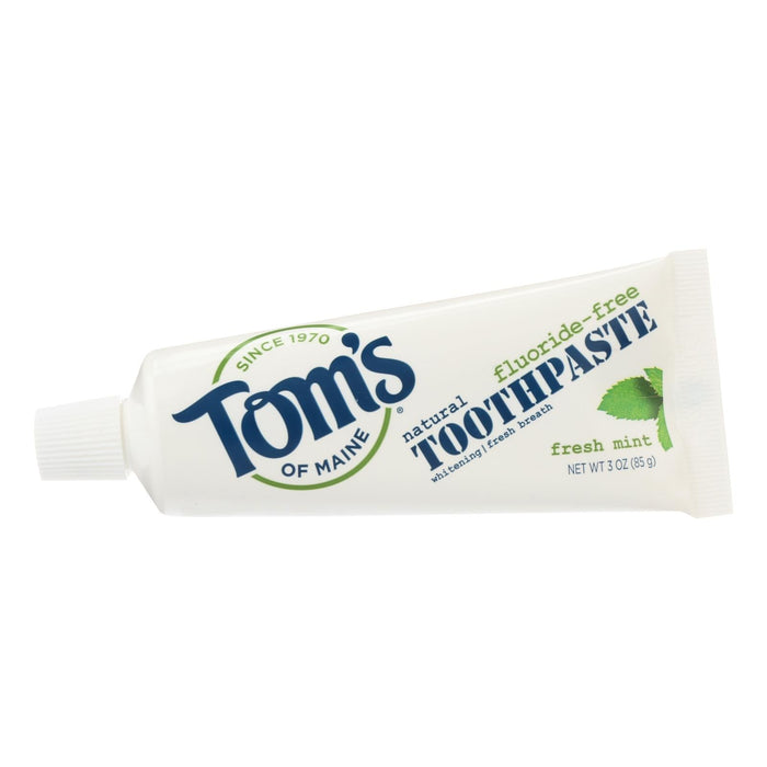 Tom's of Maine Fresh Mint Fluoride-Free Travel Toothpaste (24 Pack, 3 Oz. Each)