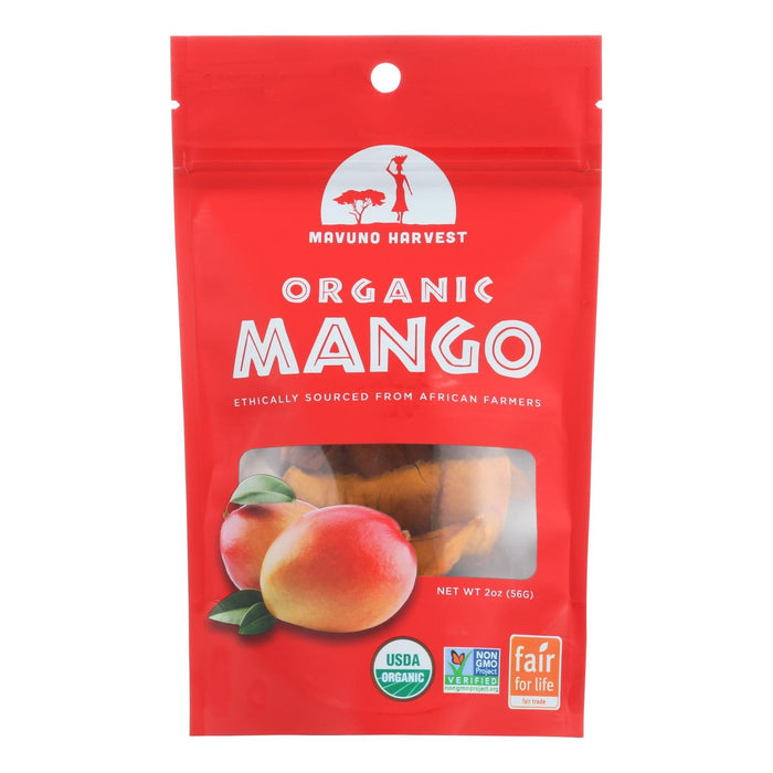 Mavuno Harvest - Gluten-Free Dried Mango  (Pack of 6 - 2 Oz. Bags)