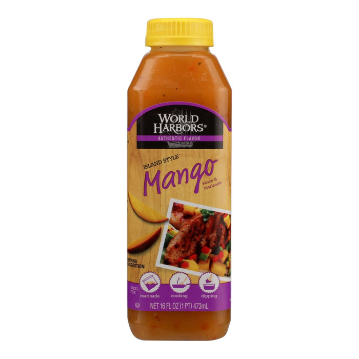 World Harbor Island Mango Sauce 16 Oz., Pack of 6