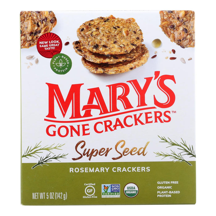 Mary's Gone Crackers - Rosemary Herb Crackers - 5.0 Oz. (Pack of 6)