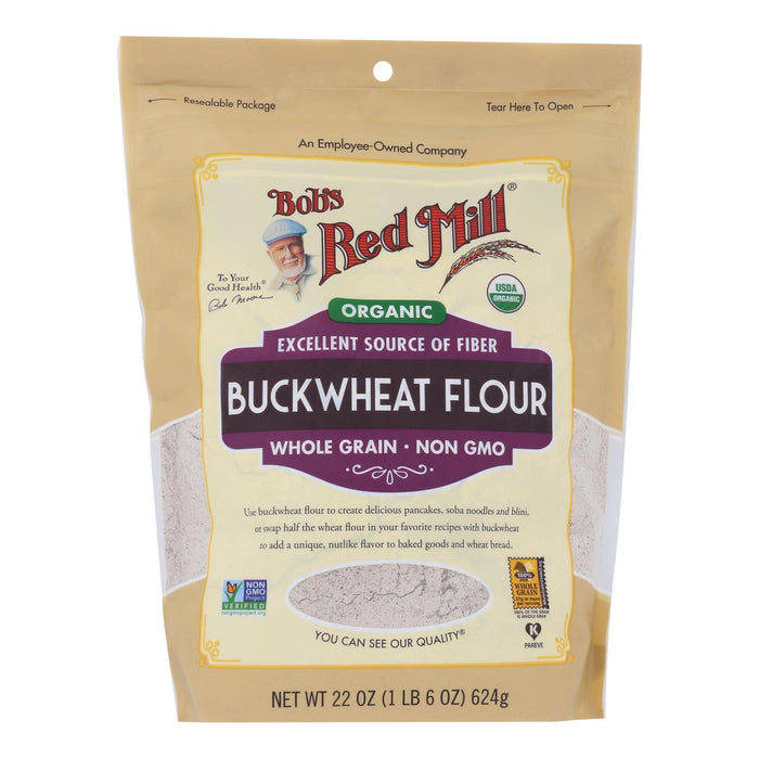 Bob's Red Mill Buckwheat Flour: 100% Whole Grain (Pack of 4 - 22 Oz.)