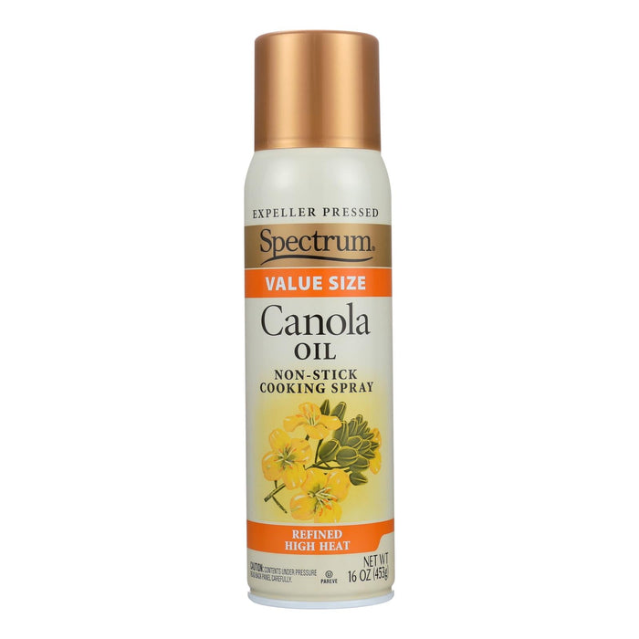 Spectrum Naturals Premium High Heat Canola Oil Spray (16 Fl Oz., Pack of 6)