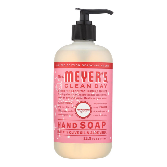 Mrs. Meyer's Clean Day Liquid Hand Soap Peppermint, Pack of 6 - 12.5 Fl Oz Each