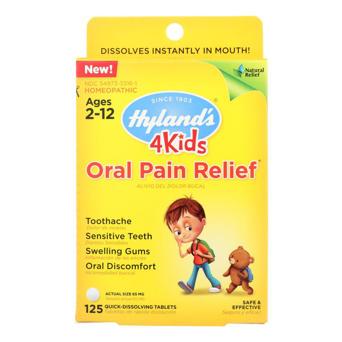 Hyland's 4Kids Pain Relief Tablets 125ct