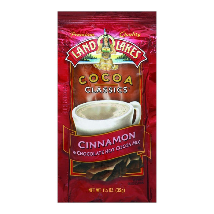 Land O'Lakes Cocoa Classic Mix: Cinnamon & Chocolate, Pack of 12 - 1.25 Oz. Each