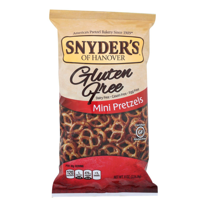 Snyder's Mini Pretzels - Gluten Free, 8 Oz., Pack of 12