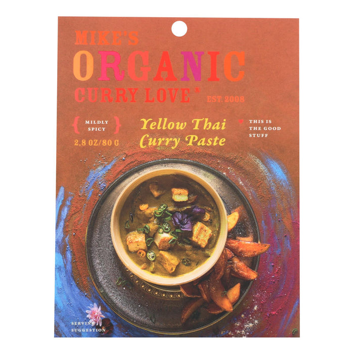 Mike's Curry Love Organic Yellow Thai Curry Paste, 2.8 Oz Pack of 6