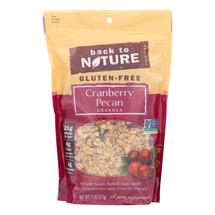 Back to Nature Whole Grain Rolled Oats Cranberry Pecan Granola (Pack of 6) - 11 oz