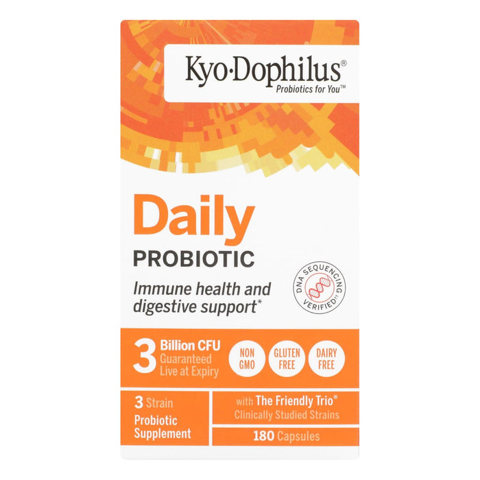 Kyolic Kyo-dophilus Digestion and Immune Health Supplement, 180 Capsules