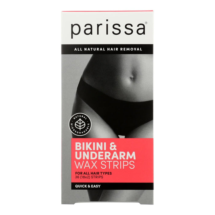 Parissa Wax Strips -  Gentle Formula for Bikini Underarm Smooth Skin for Weeks (36 ct.)