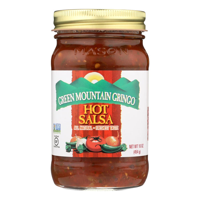 Green Mountain Gringo Hot Salsa - Case of 12 - 16 Oz.