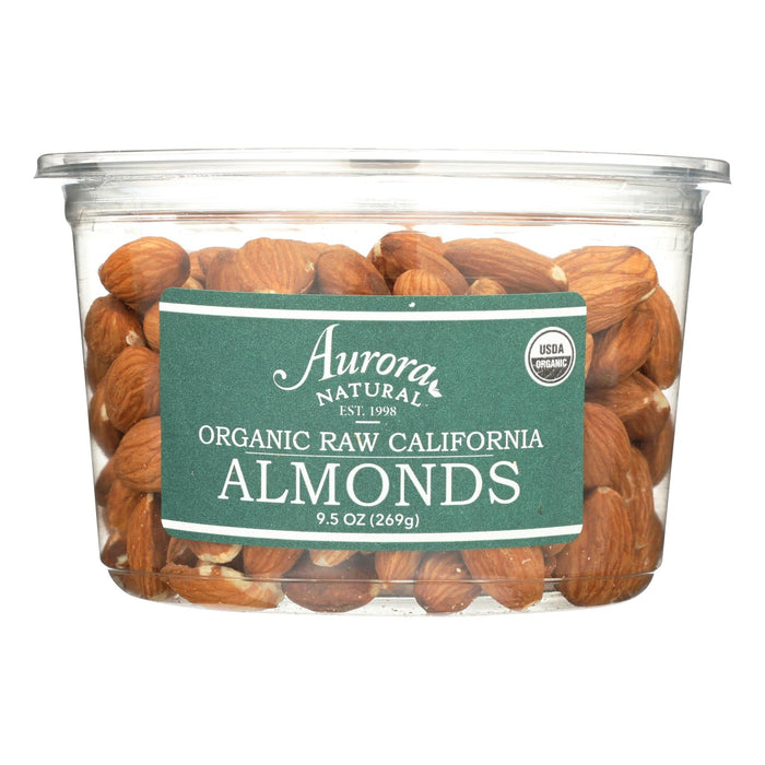 Aurora Natural Products Organic Raw California Almonds, 9.5 Oz (Pack of 12)