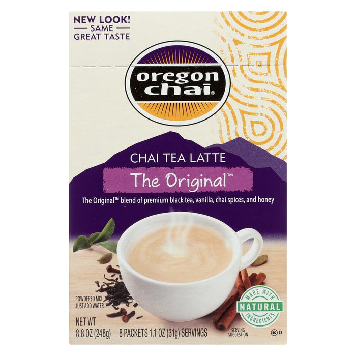 Oregon Chai Tea Latte Mix, 8-Count Boxes (Pack of 6)