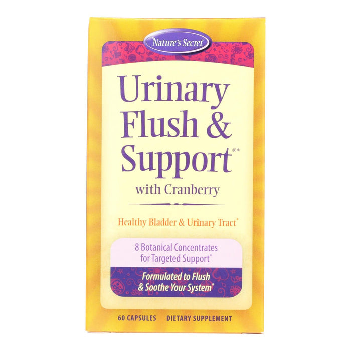 Nature's Secret Urinary Cleanse & Flush Capsules with Cranberry Extract (Pack of 60)