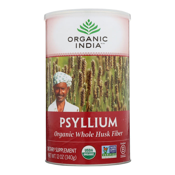Organic India Fiber Harmony Psyllium Whole Husk, 12 Oz.