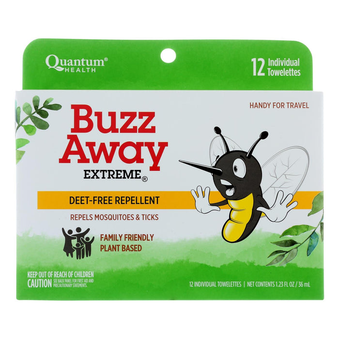 Buzz Away Towelettes, 12-Pack