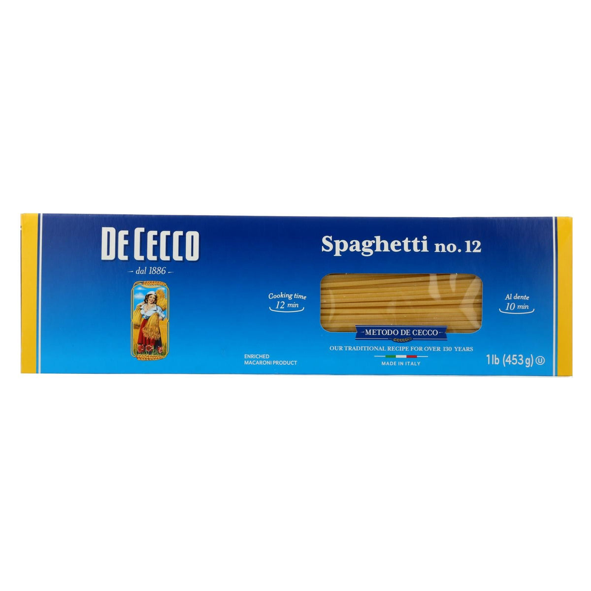 De Cecco Authentic Italian Spaghetti - 16 Oz. Pack of 20 — Specialty ...