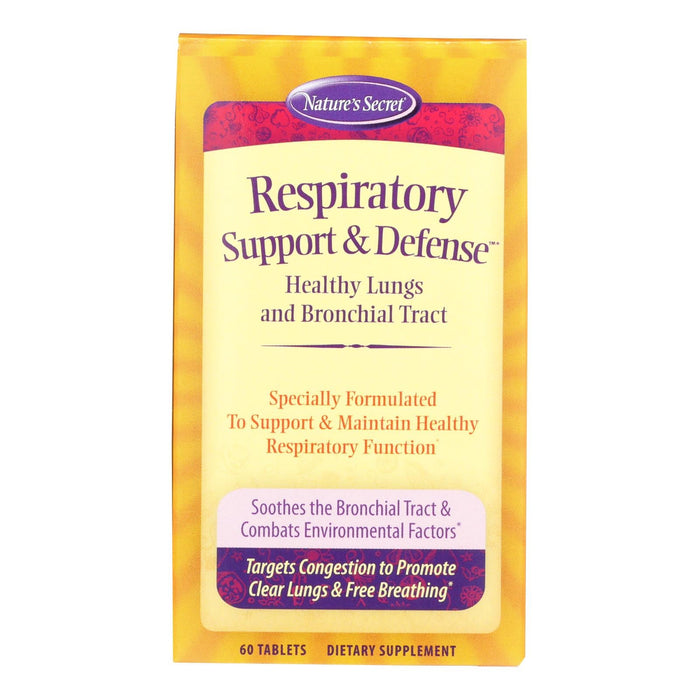 Nature's Secret Respiratory Cleanse and Defense Tablets (60ct)