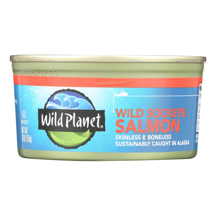 Wild Planet Wild Pacific Sockeye Salmon (Pack of 12 - 6 Oz.)